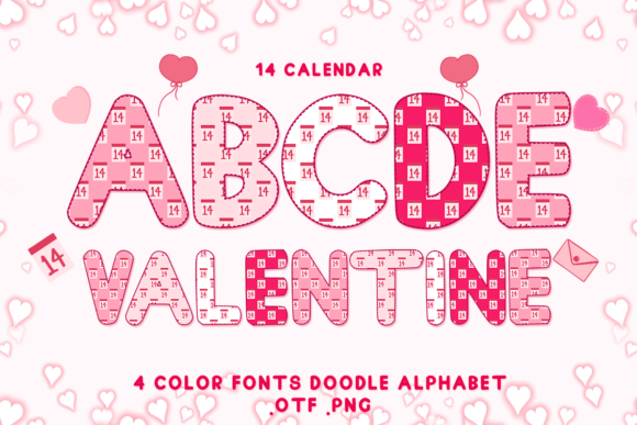 14 Calendar: A Color Font That Brings Heartfelt Charm to Every Design