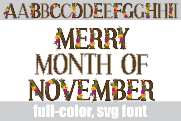 Bring Autumn to Your Designs with the Merry Month of November Font