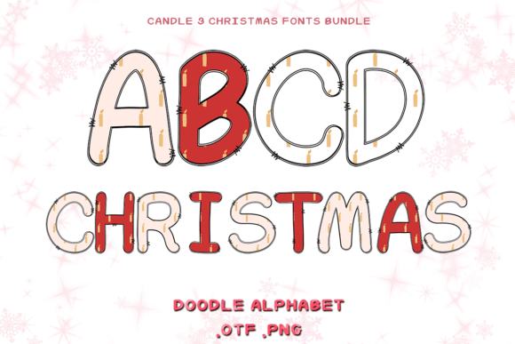 Candle: Adorable Color Fonts for Festive Designs