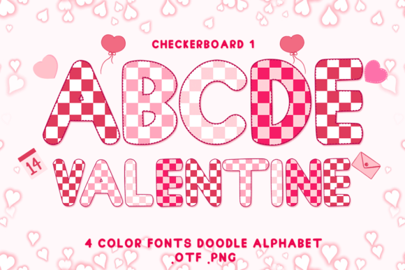 Checkerboard 1: A Vibrant Color Font for Every Occasion