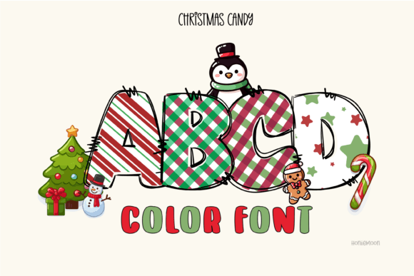 Christmas Candy Font: A Sweet Treat for Festive Design Projects