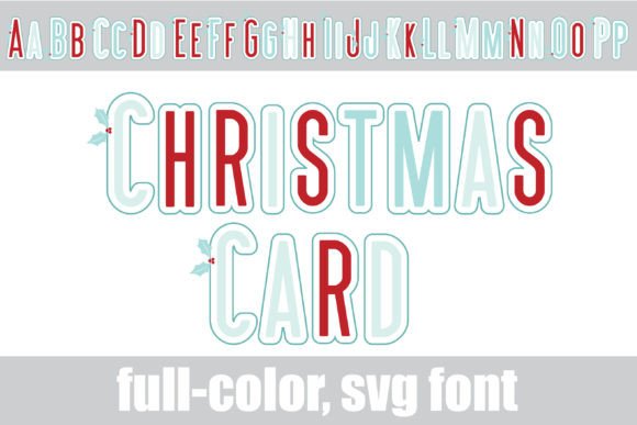 Christmas Card: A Festive Font for Holiday Designs