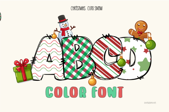 Christmas Cute Snow: A Festive Font for Holiday Designs
