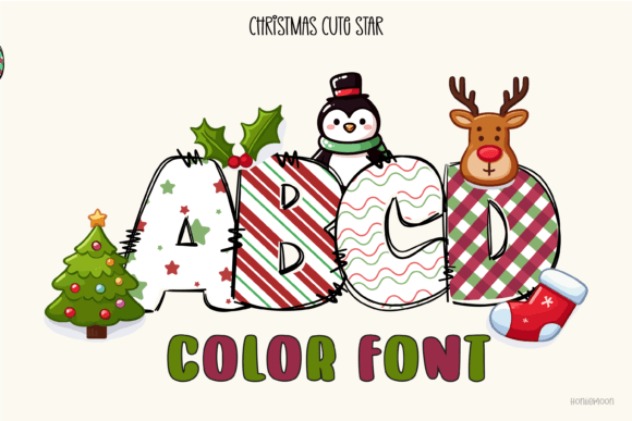 Christmas Cute Star: A Festive Font for Holiday Designs