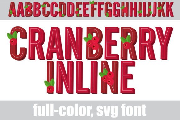 Cranberry Inline: A Bold, Colorful Font for Modern Branding