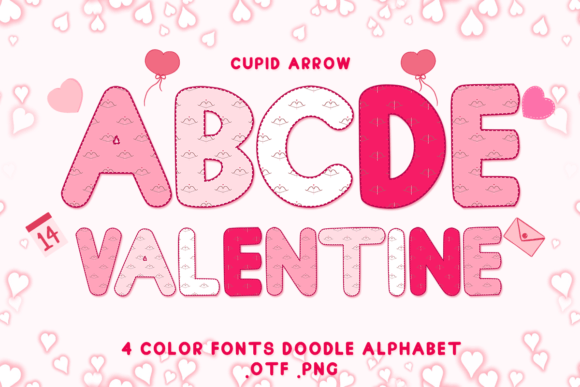 Cupid Arrow: A Color Font for Heartfelt Designs