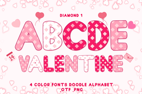 Diamond 1: A Color Font for Creative Hearts