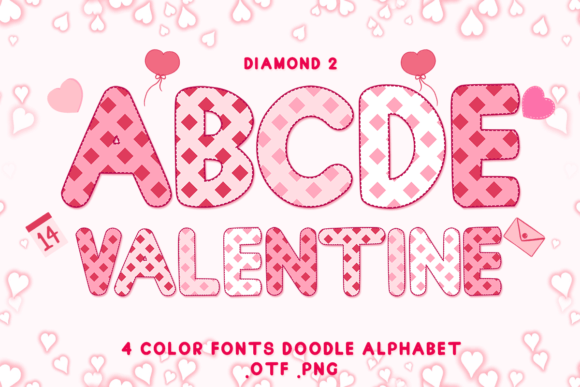 Diamond 2: The Adorable Color Font for Heartfelt Designs