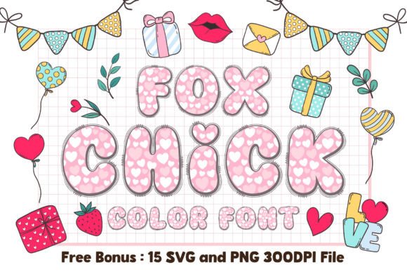 Discover Fox Chick: The Color Font for Charming Designs