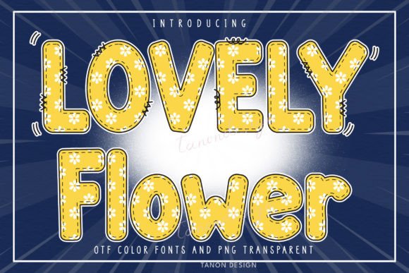 Discovering the Charm of the Lovely Flower Typeface