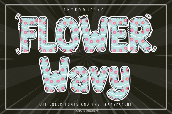 Flower Wavy: A Valentine Font That Brings Heart and Style to Your Designs