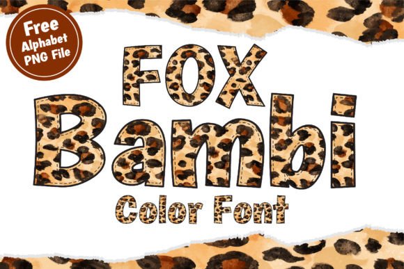 Fox Bambi: A Playful Color Font That Brings Designs to Life