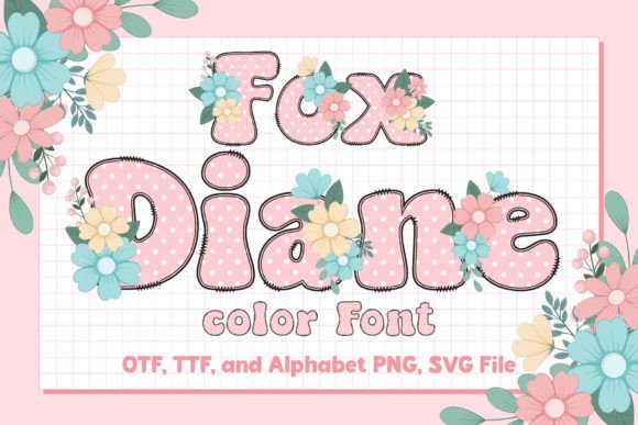Fox Diane: A Charming Color Font for Heartfelt Designs