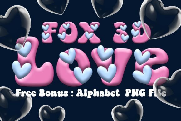 Fox Love 3D: The Color Font That Adds Instant Charm