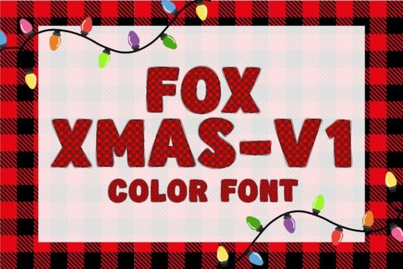 Fox Xmas-v1: A Color Font That Brings Festive Warmth to Your Designs