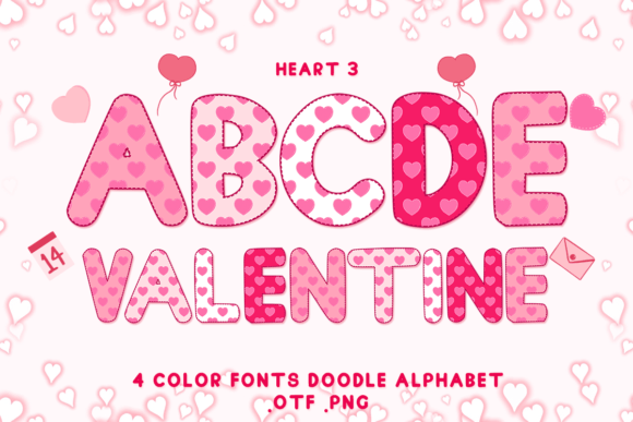Heart 3: A Playful Color Font for Creative Projects