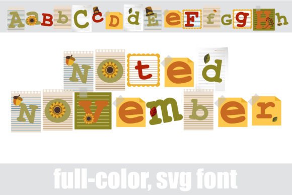 Noted November: A Festive Font for Your Autumn Projects