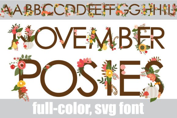 November Posies: A Festive Font for Fall and Beyond