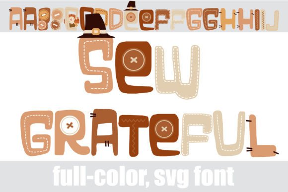 Sew Grateful: A Playful Font for Fall and Beyond